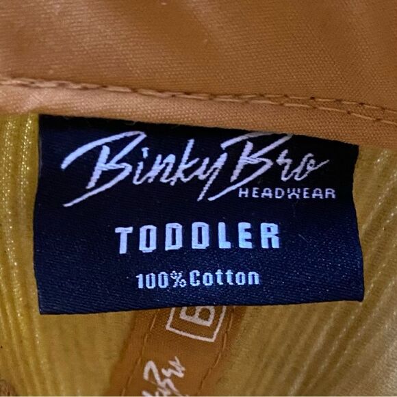 BinkyBro Light Yellow Corduroy San Elijo Snapback Baseball Hat Toddler (1-3 YR) - Picture 7 of 7